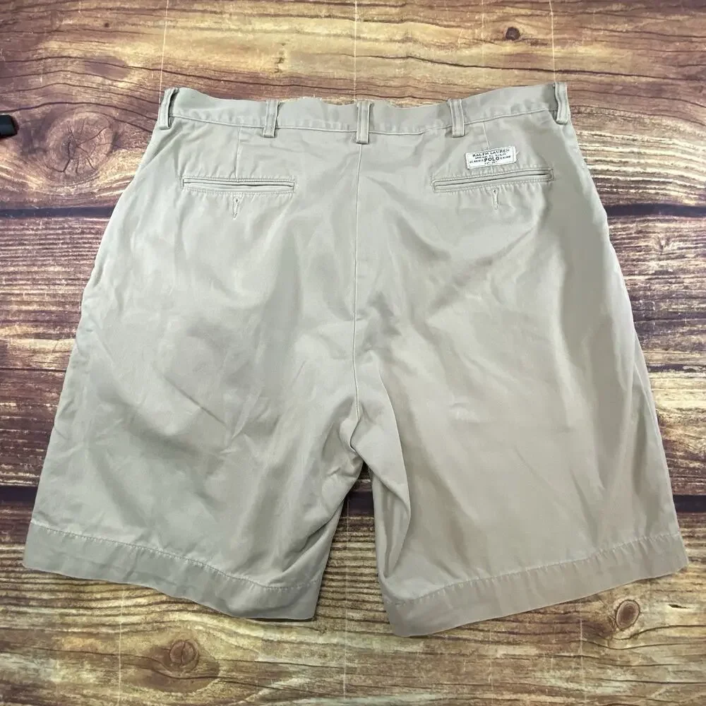Vintage Polo Ralph Lauren Classic Chino Shorts Men’s 38 Khaki Cotton 90s